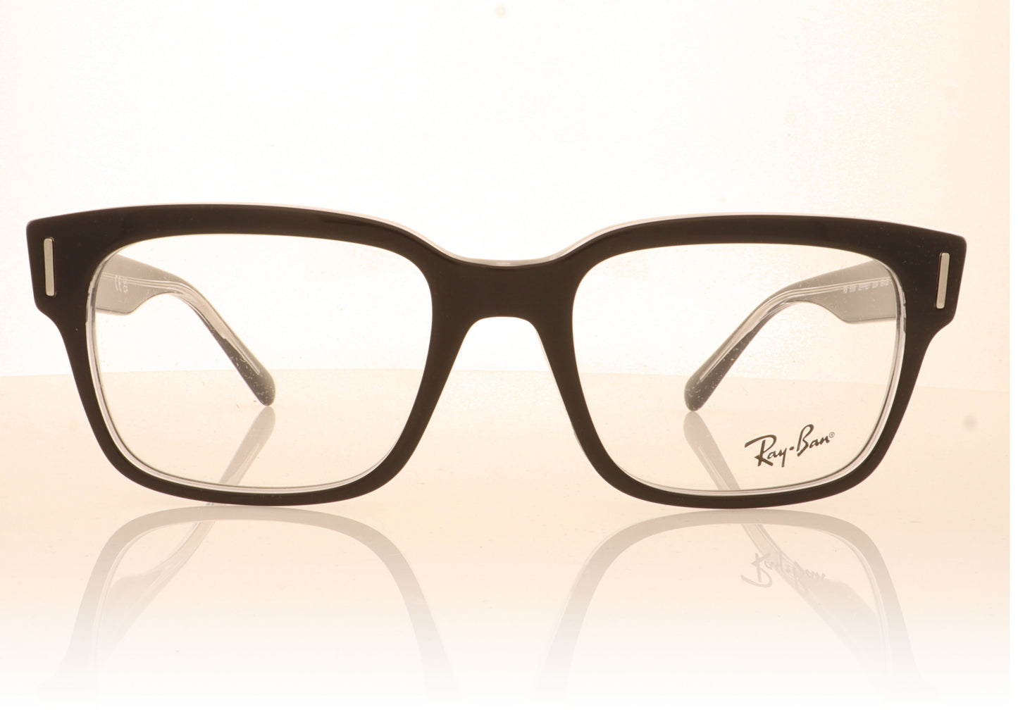 Ray-Ban 0RX5388 2034 Top Black On Transparent Glasses - Front