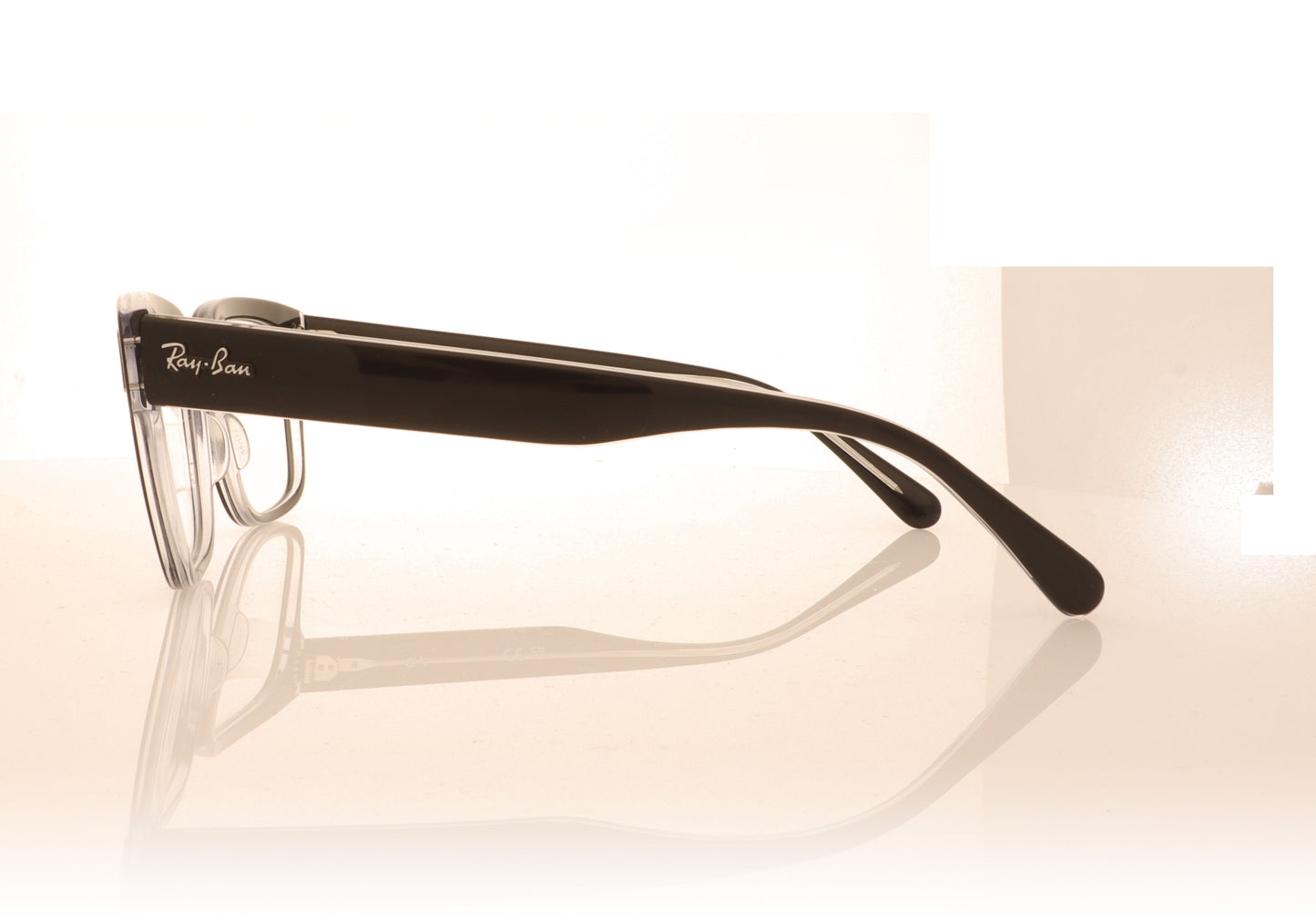 Ray-Ban 0RX5388 2034 Top Black On Transparent Glasses - Side