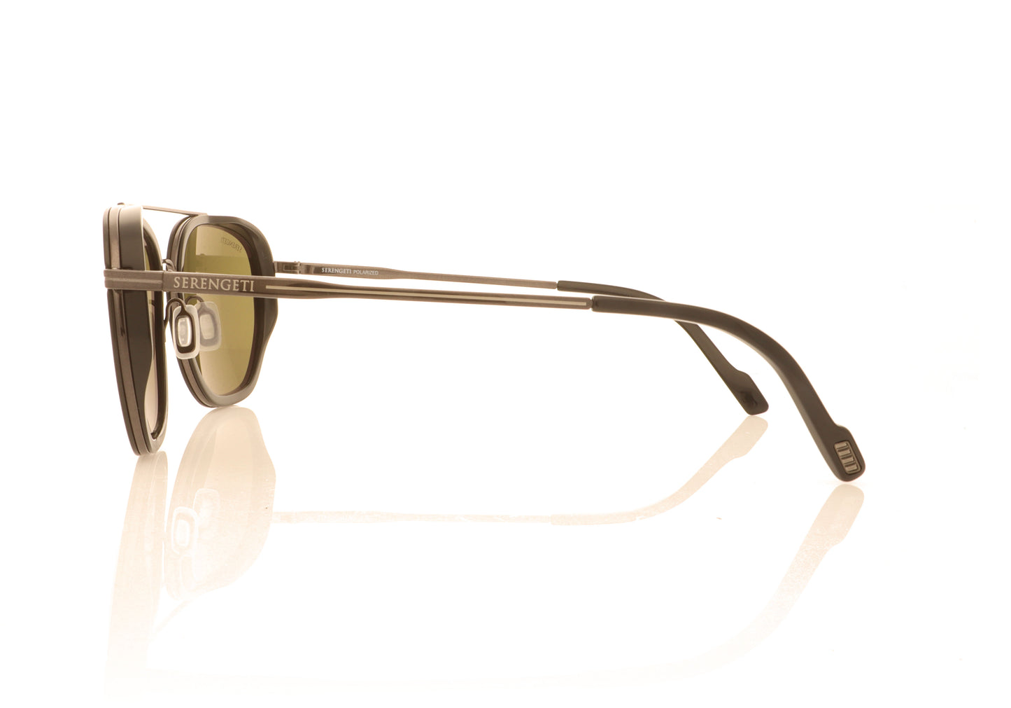 Serengeti Boron SS525004 Shiny Gunmetal Sunglasses - Side