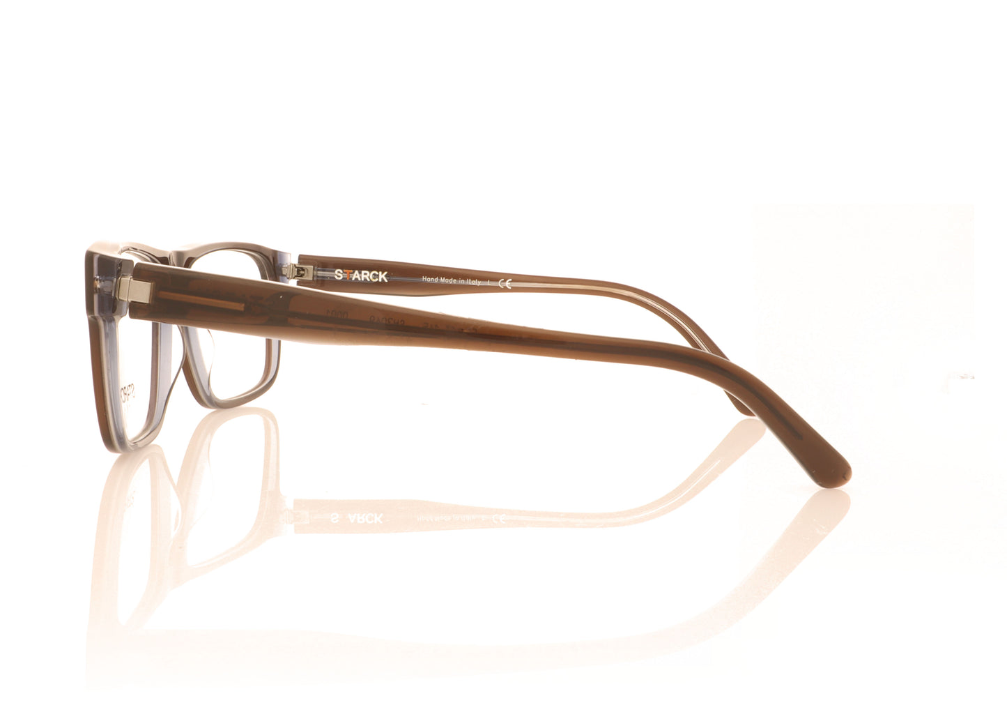 Starck 0SH3049 1 Top Brown-Crystal Glasses - Side