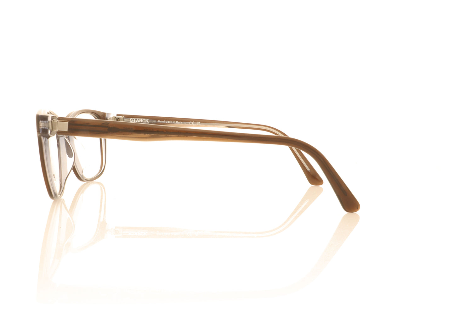 Starck SH3076 0005 Brown Avio Glasses - Side