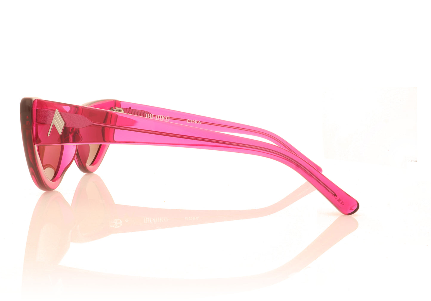 The Attico Dora C8 Pink Sunglasses - Side