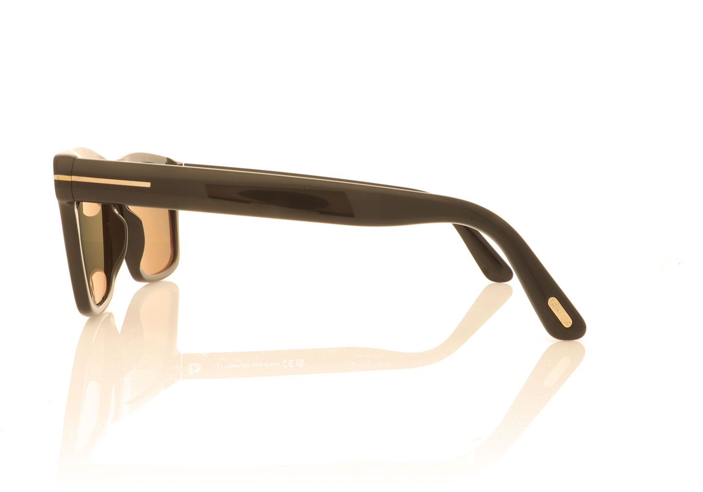 Tom Ford Buckley 2 TF906 01H Black Sunglasses - Side