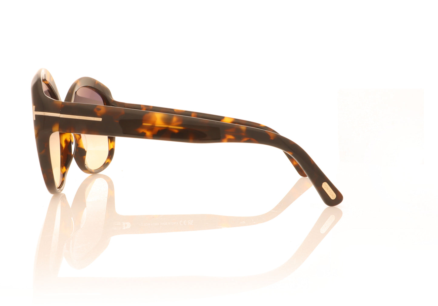 Tom Ford TF919 55B Havana Sunglasses - Side