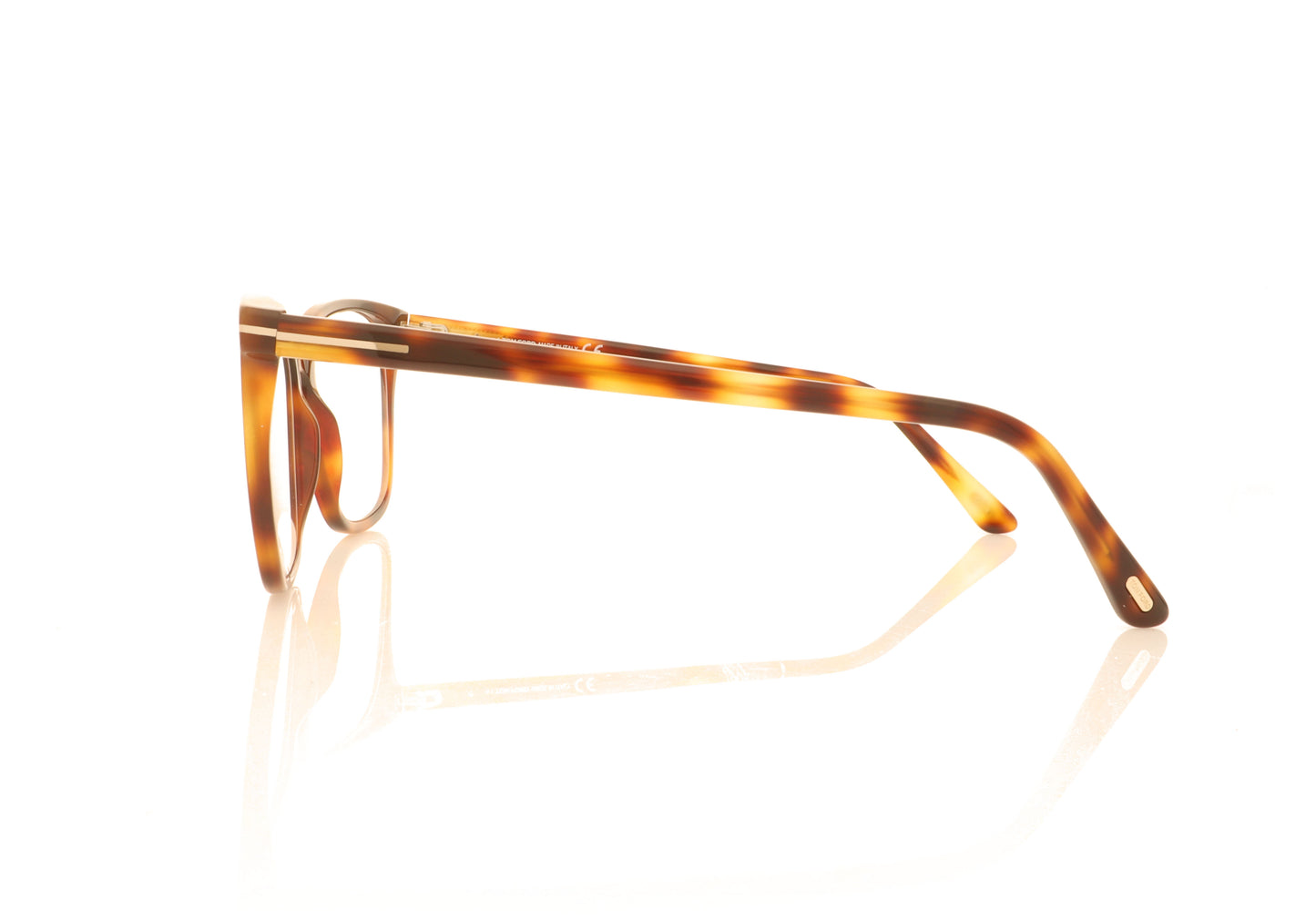 Tom Ford TF5762-B 053 Tortoise Glasses - Side