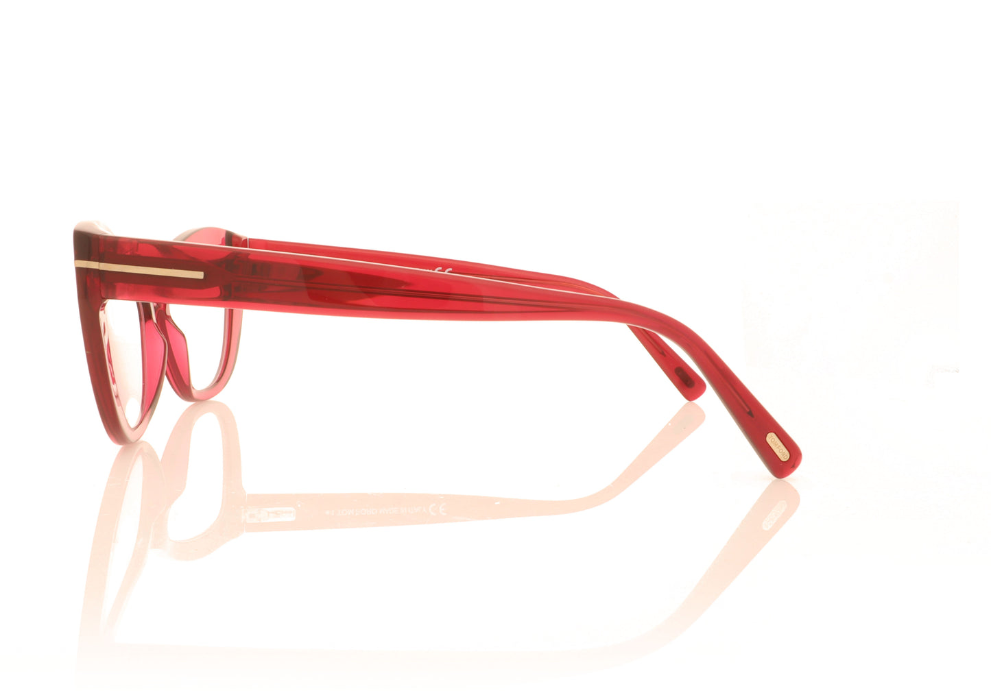 Tom Ford TF5765 077 Red Glasses - Side