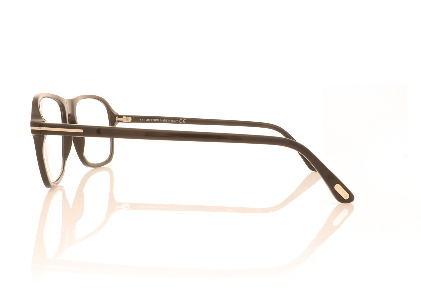 Tom Ford TF5806 001 Black Glasses - Side