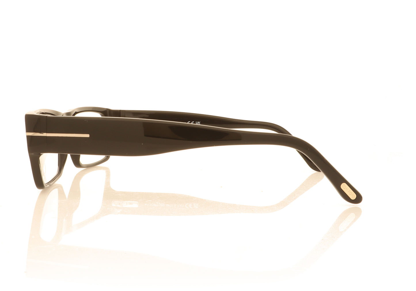 Tom Ford TF5835-B 001 Black Glasses - Side