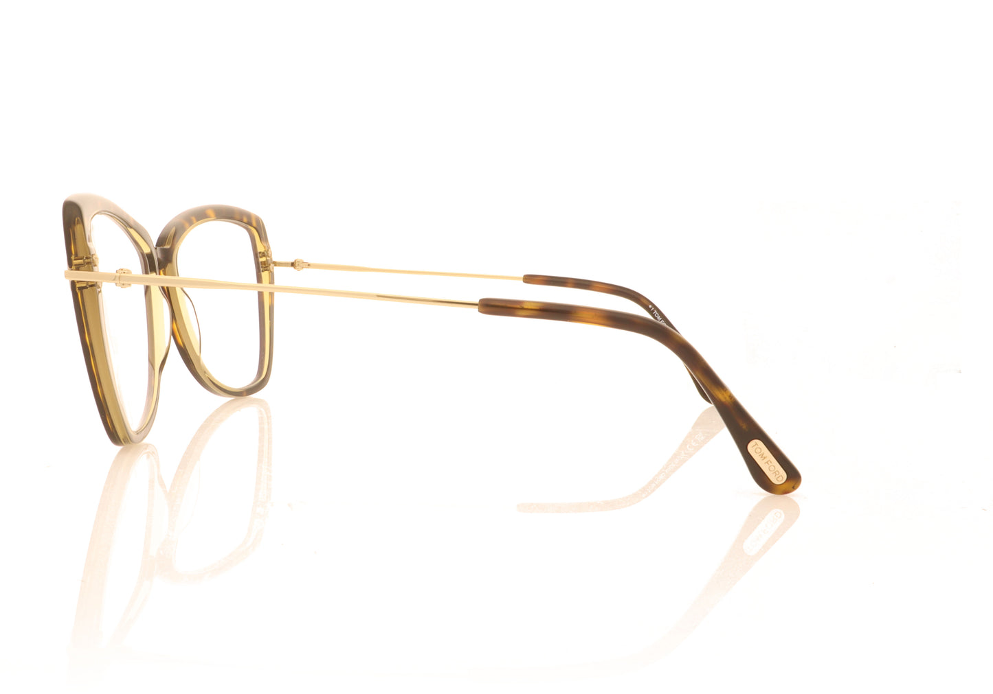 Tom Ford FT5882 056 Tortoise Glasses - Side