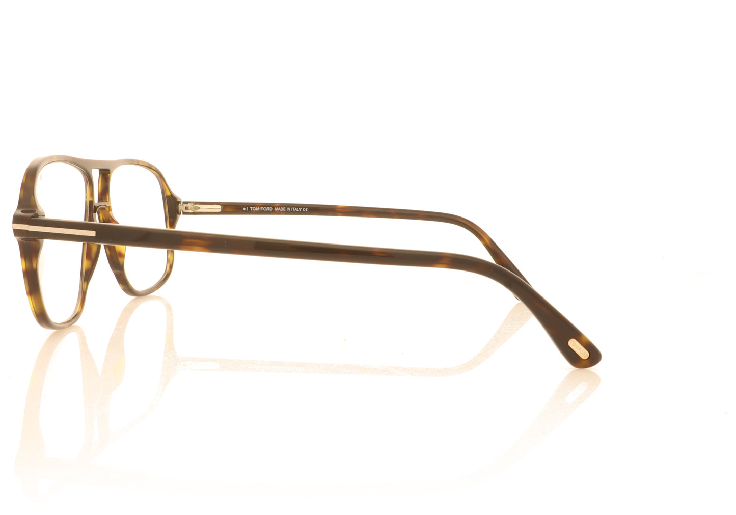 Tom Ford FT5737-B/V TF5737 052 Tortoise Glasses - Side
