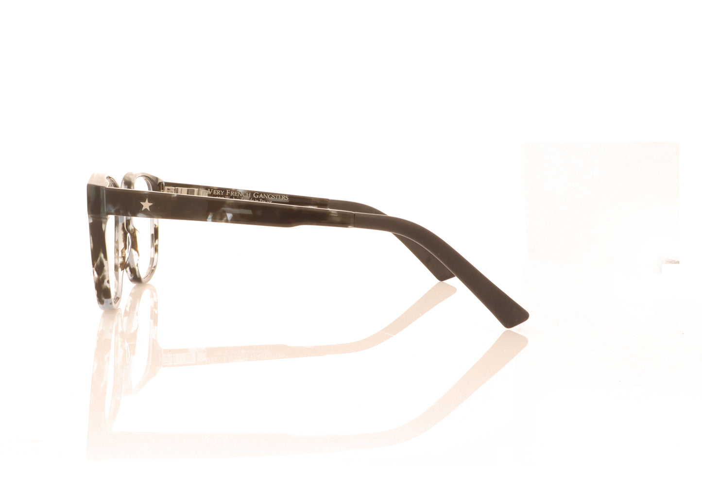 Very French Gangsters Very Correct 1 070 Deep Blue Tortoise Glasses - Side