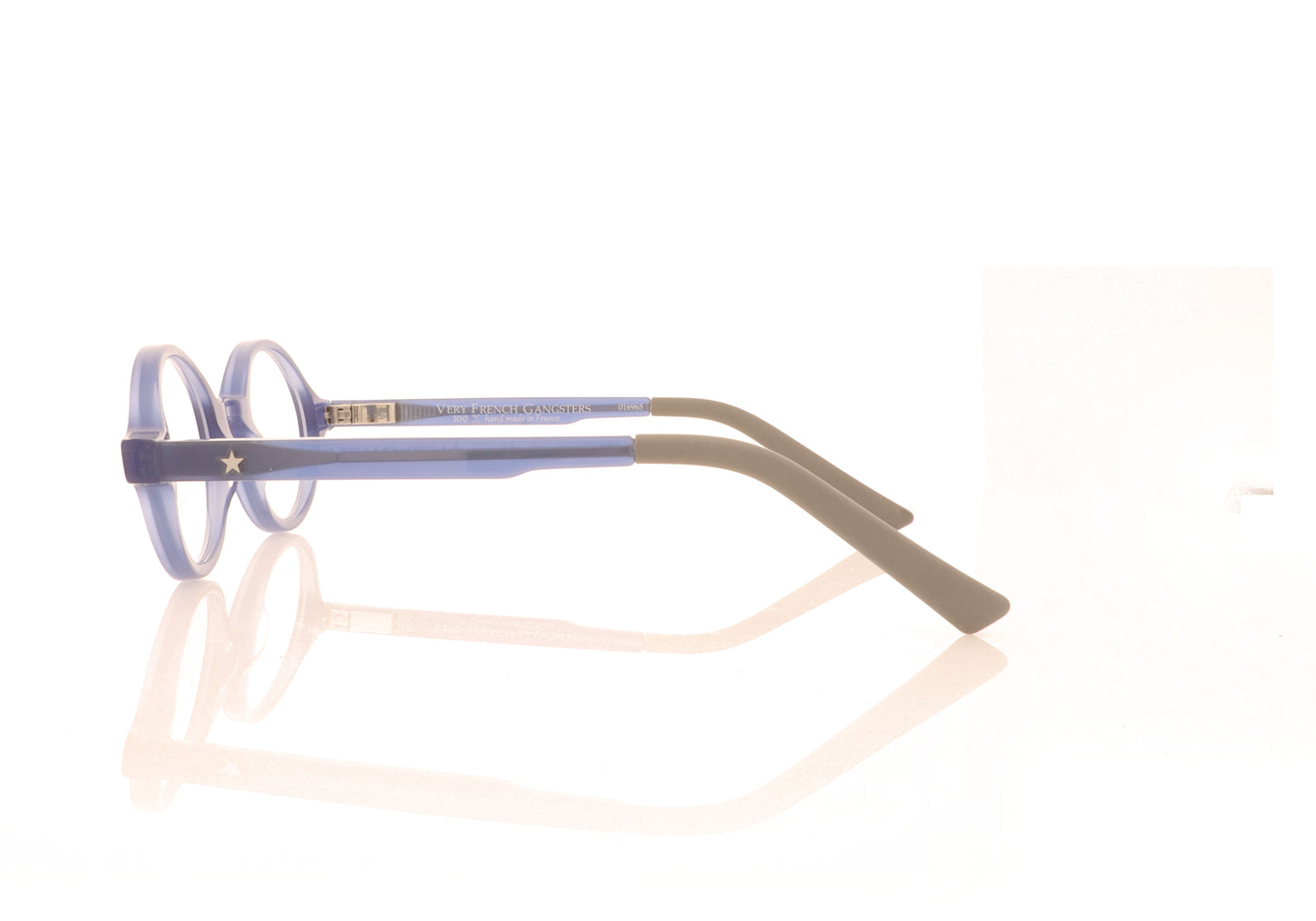 Very French Gangsters Very Smart 1 079 Chambray Blue Glasses - Side