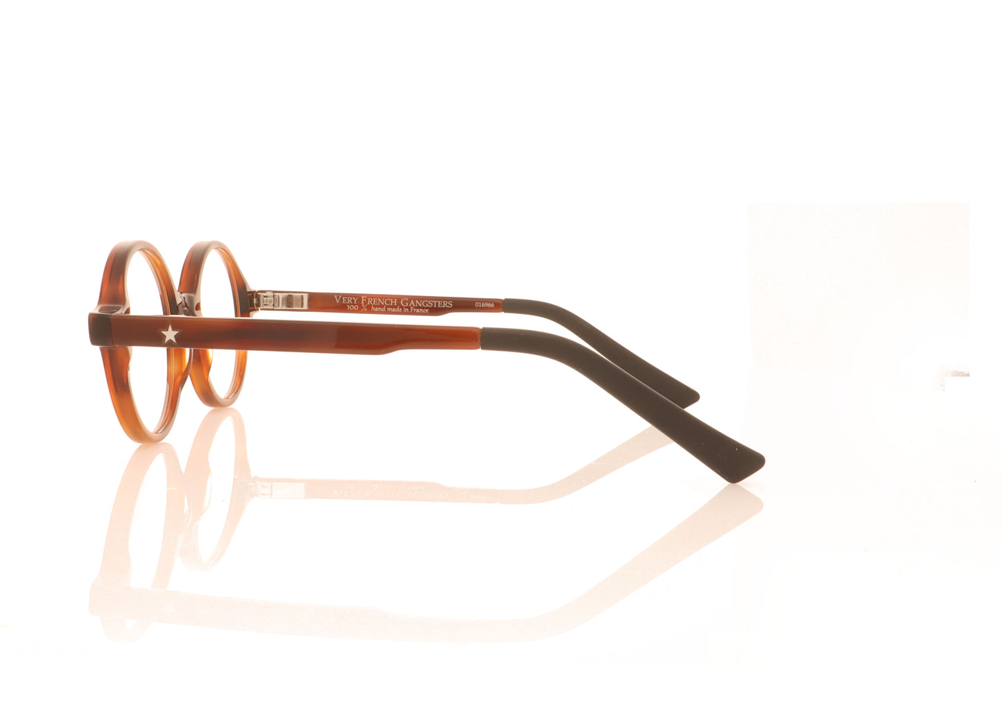 Very French Gangsters Very Smile 1 108 Brown Tortoise Glasses - Side