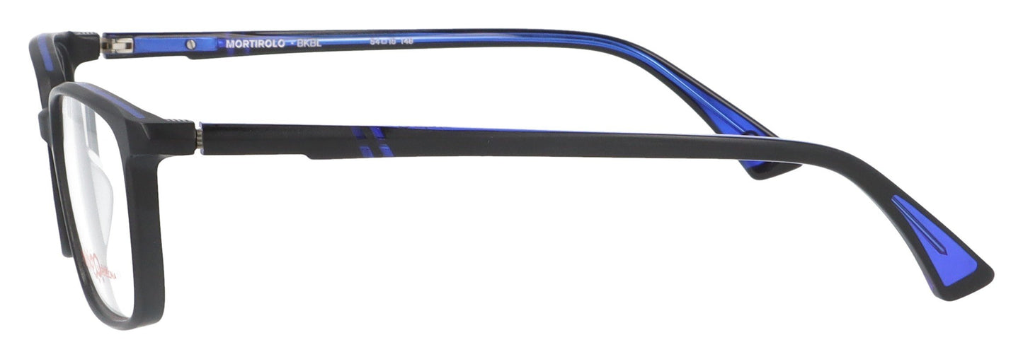 Etnia Barcelona Mortirolo BKBL Black and Blue Glasses - Side