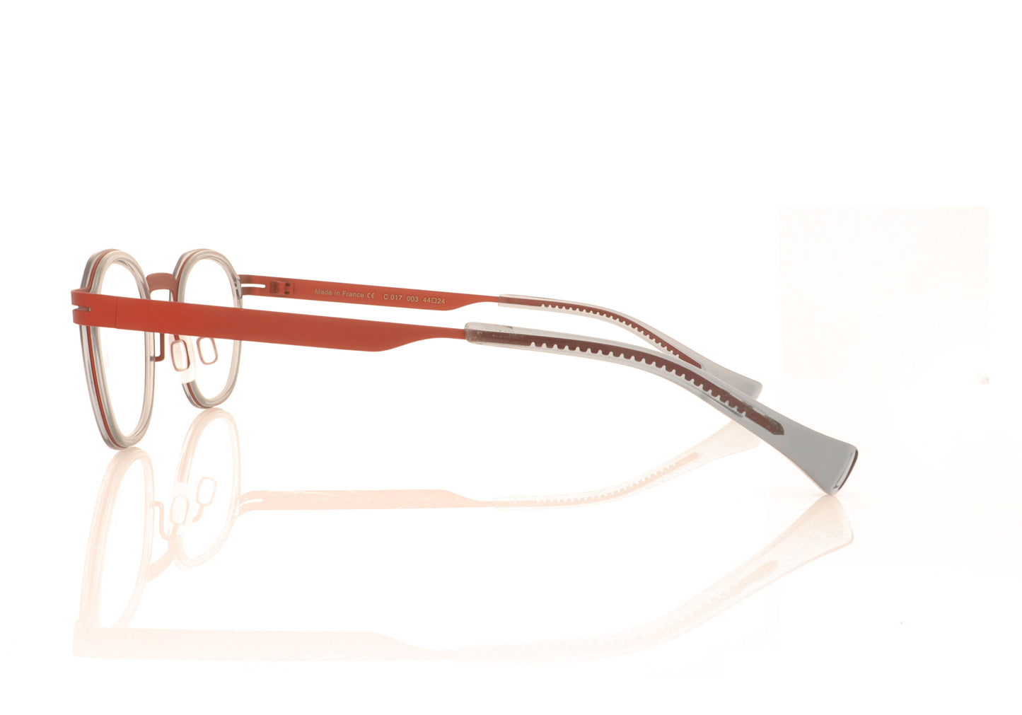 XIT Eyewear C 017 003 Red Grey Glasses - Side