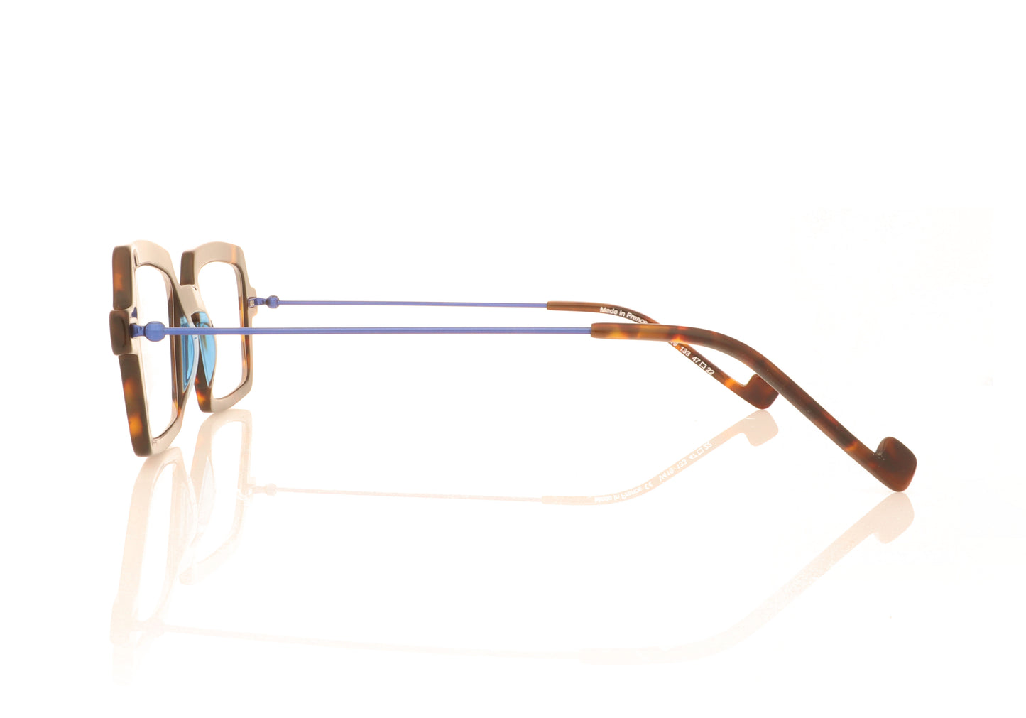 XIT Eyewear 419 133 Tortoise Blue Glasses - Side