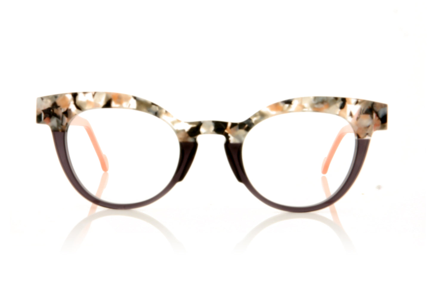 Anne & Valentin Pretty 8A23 Floral Glasses - Front