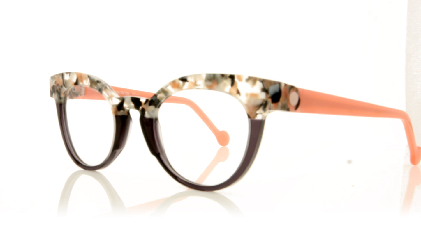 Anne & Valentin Pretty 8A23 Floral Glasses - Angle
