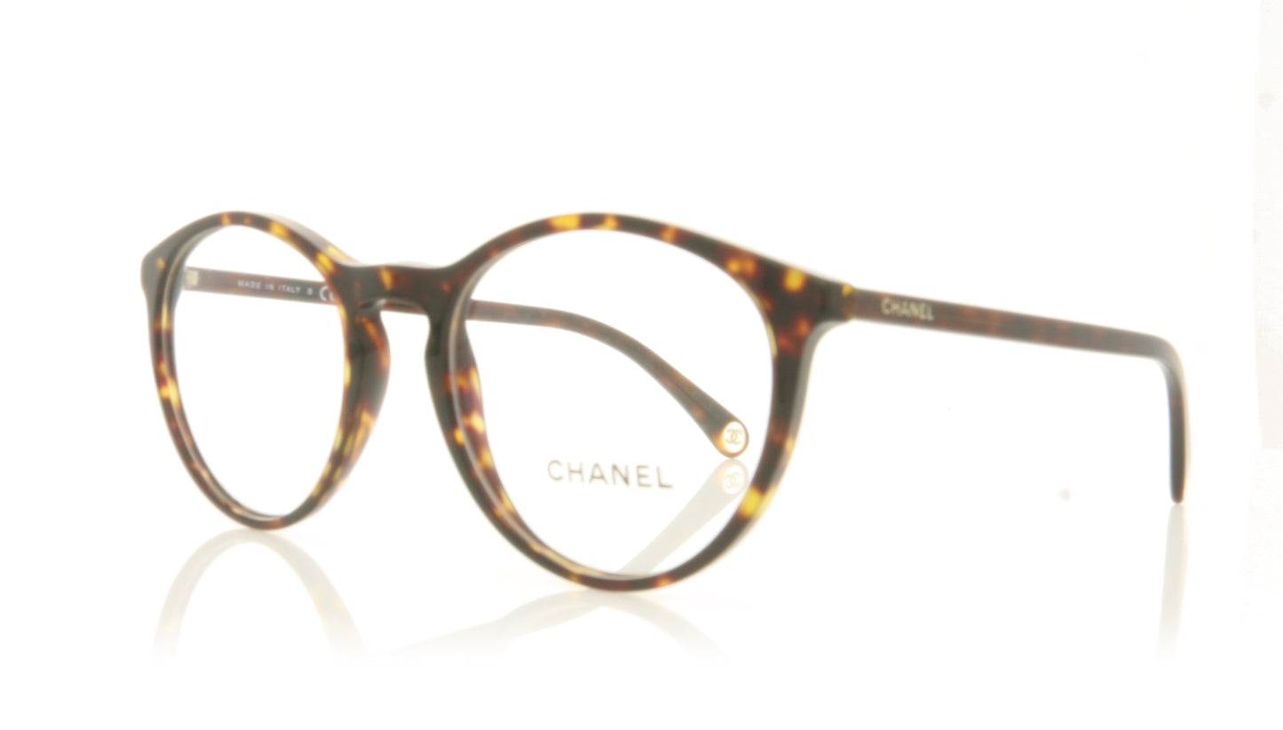 Chanel 0CH3413 C714 Havana Glasses - Angle