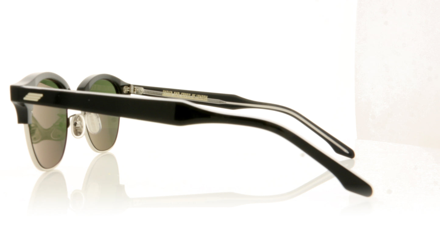 Cutler and Gross 1334 1 Black Sunglasses - Side