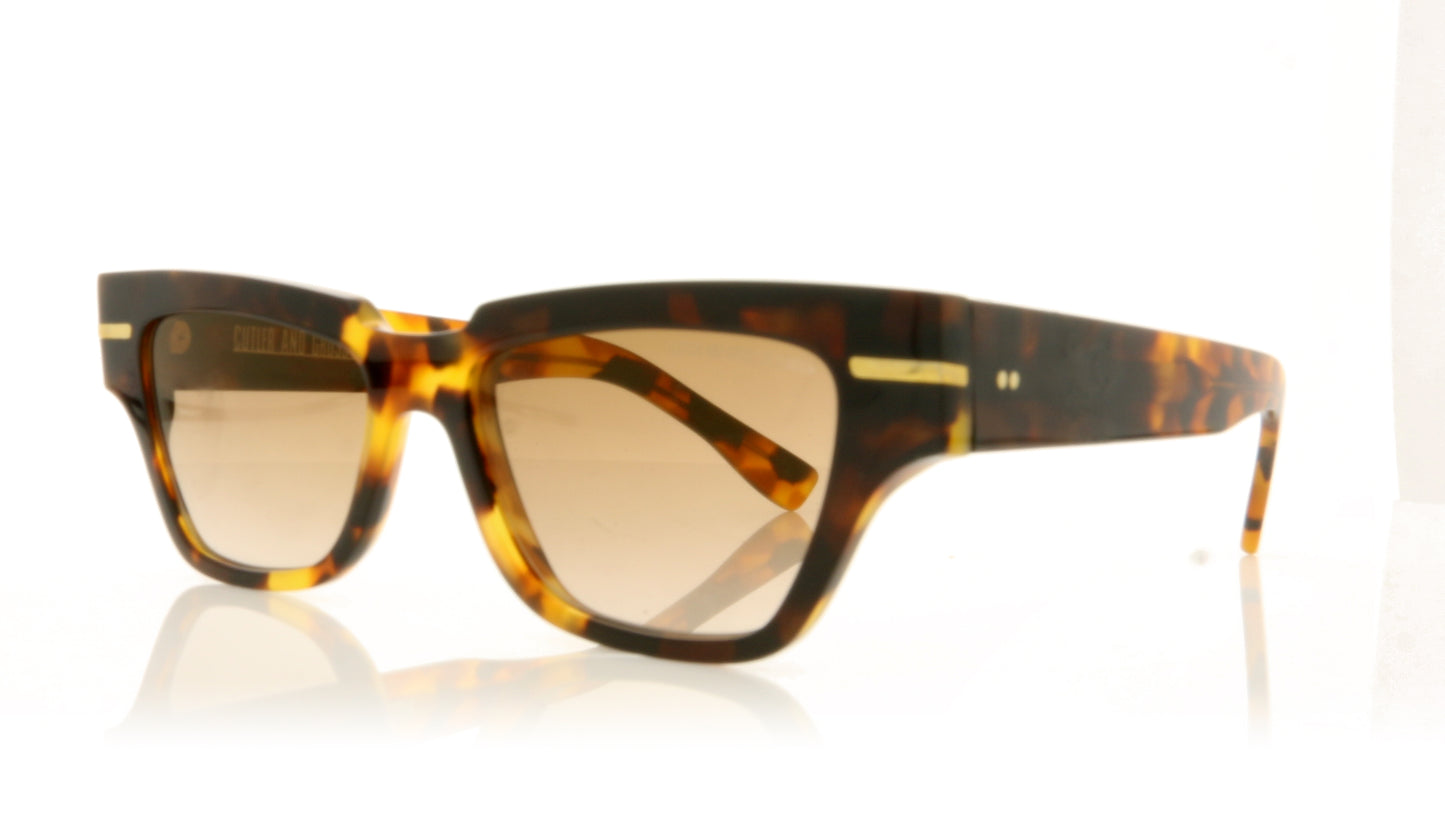 Cutler and Gross 1349 2 Havana Sunglasses - Angle