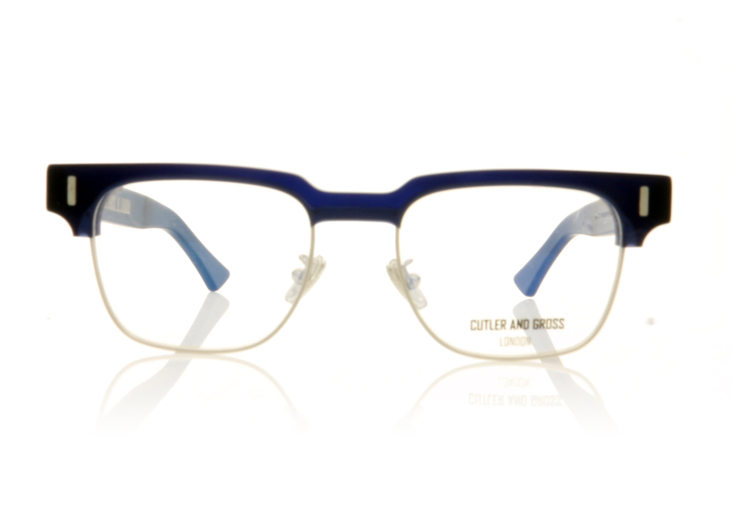 Cutler and Gross CG1332 4 Navy Glasses - Front
