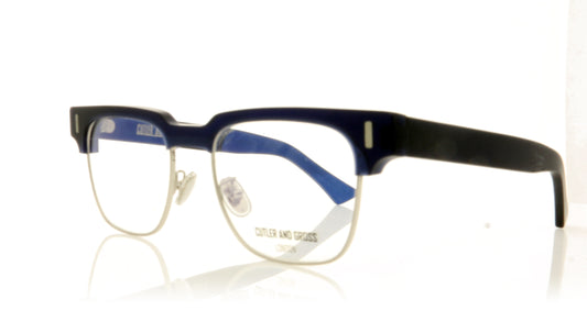 Cutler and Gross CG1332 4 Navy Glasses - Angle