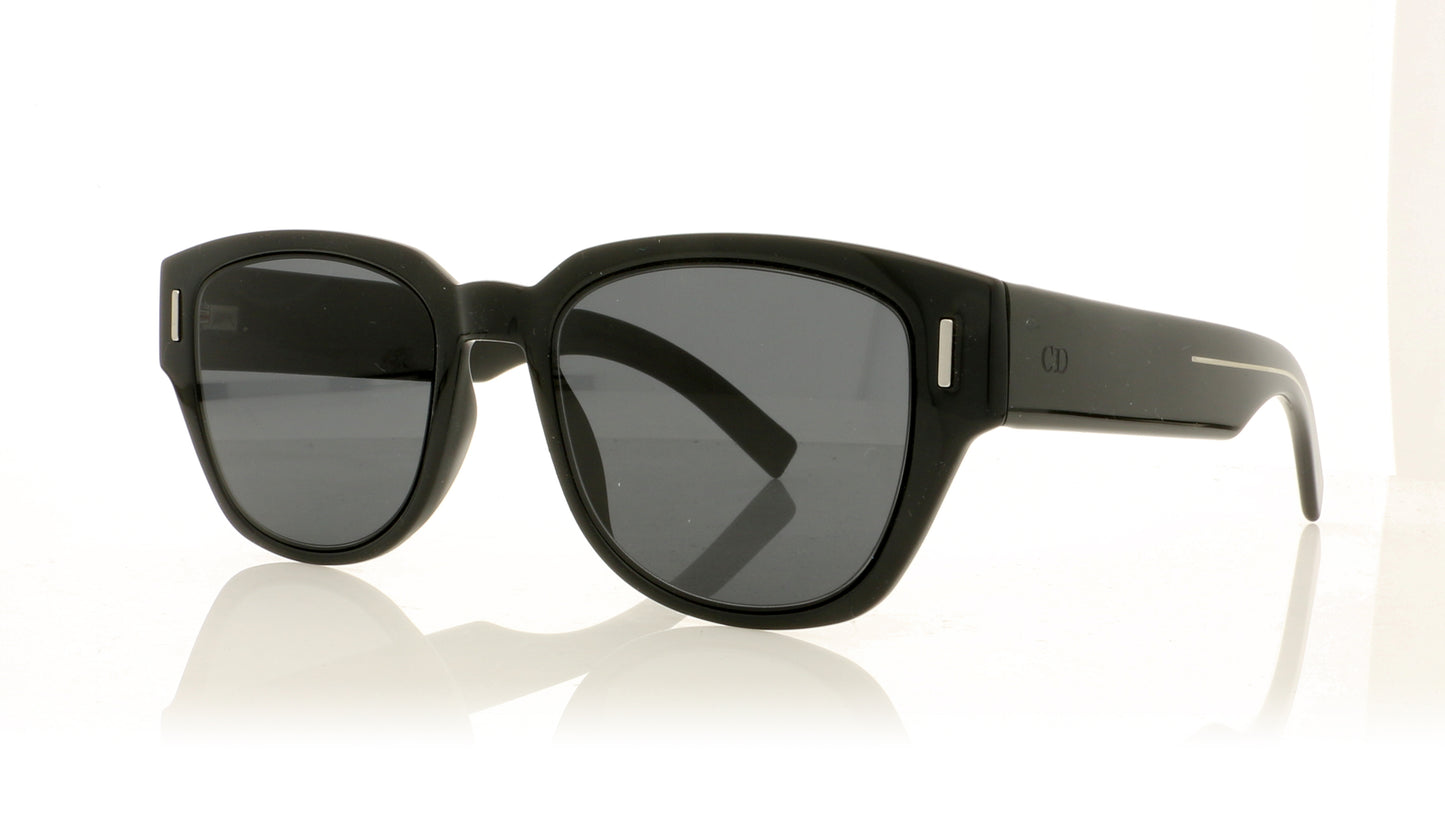 Dior Homme Fraction3 807 Black Sunglasses - Angle
