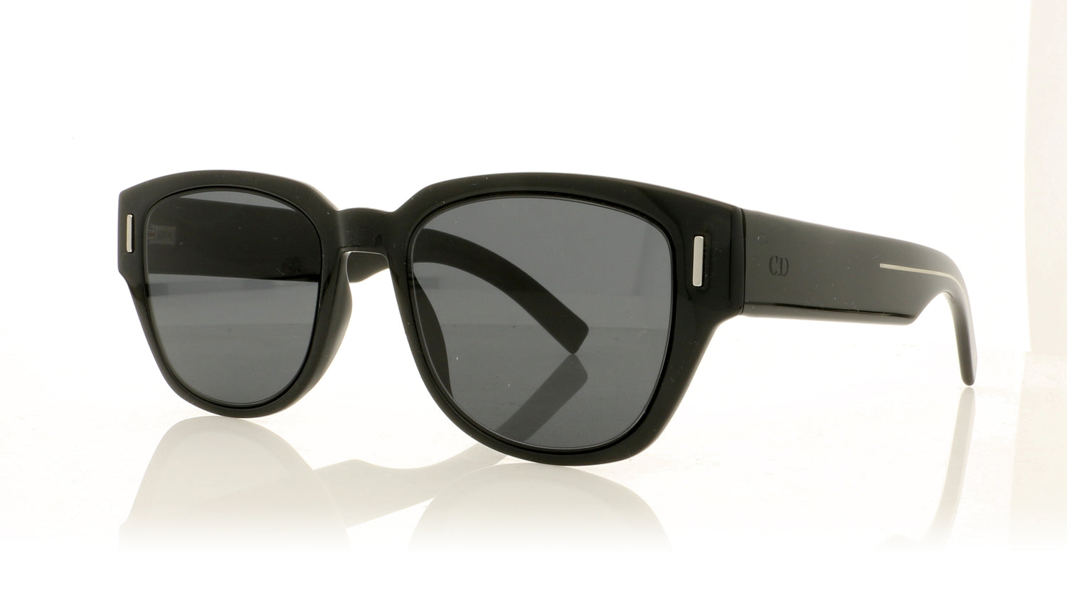 Dior Homme Fraction3 807 Black Sunglasses - Angle