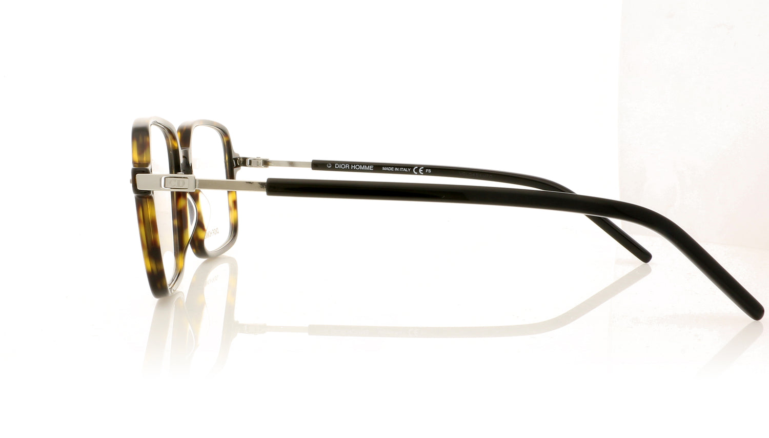 Dior Homme DiorTechnicity03 86 Tortoiseshell Glasses - Side