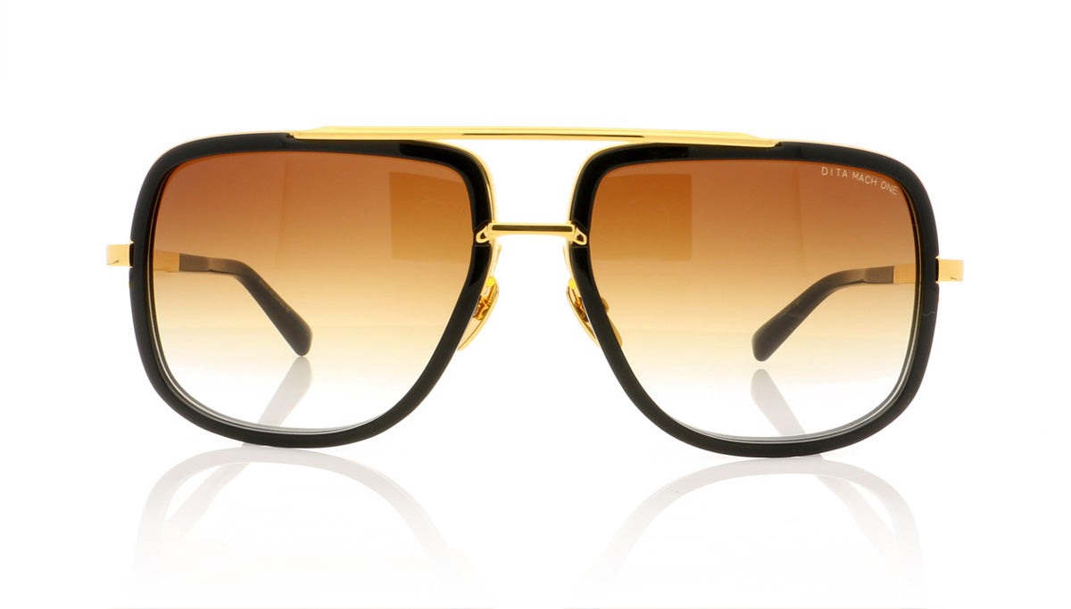 DITA Mach One DRX-2030 B Shiny 18K Gold Sunglasses - Front