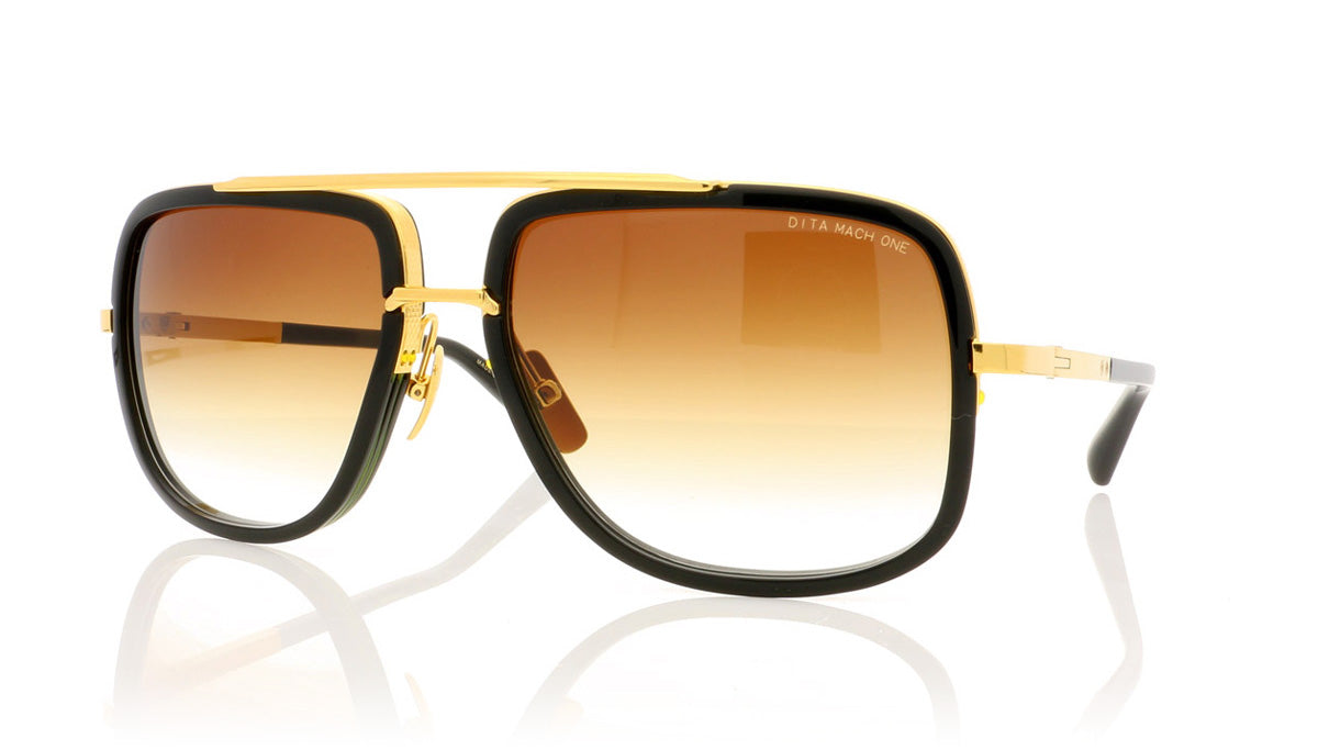 DITA Mach One DRX-2030 B Shiny 18K Gold Sunglasses - Angle