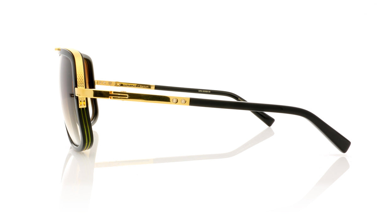 DITA Mach One DRX-2030 B Shiny 18K Gold Sunglasses - Side