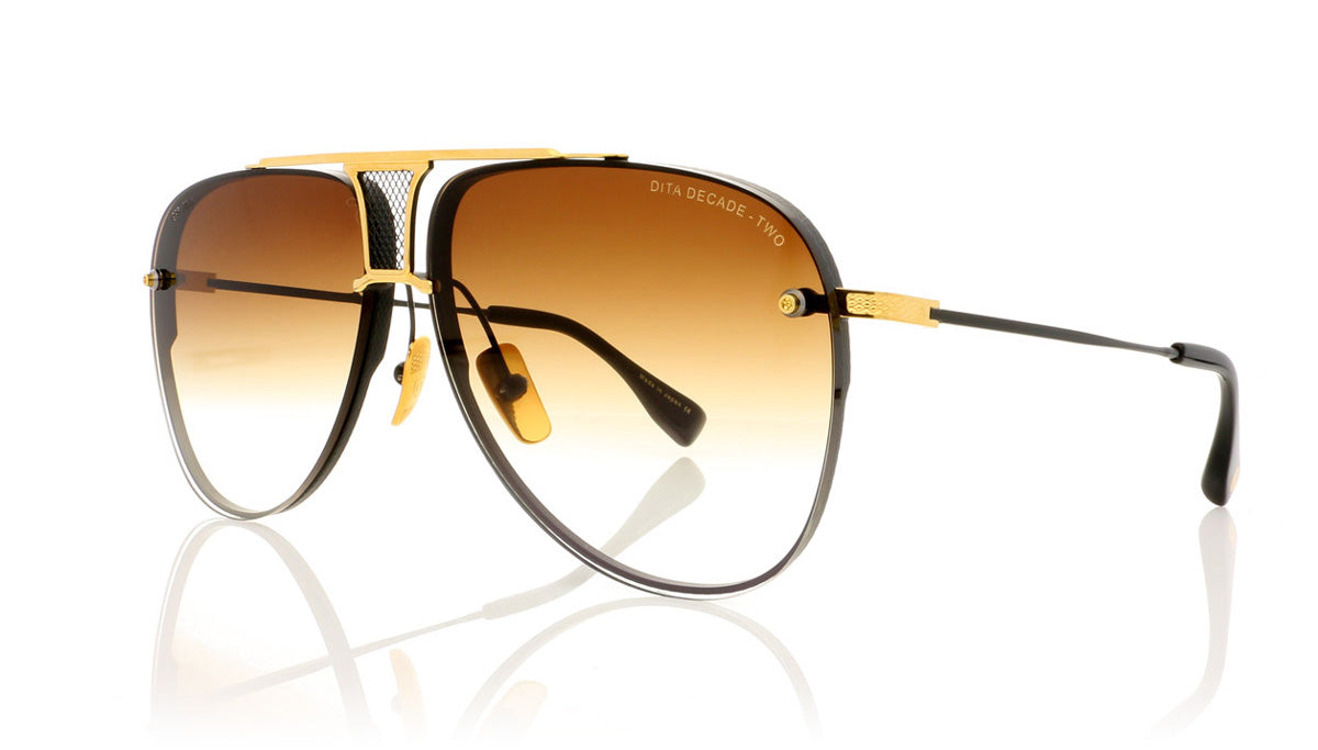 DITA Decade Two DRX 2082 B Matt Black Sunglasses - Angle