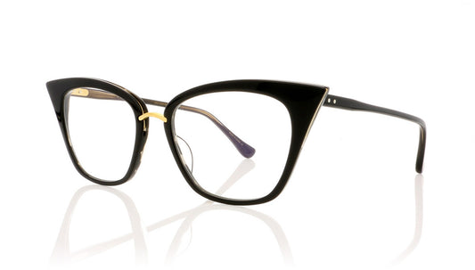 DITA Rebella DRX-3031 A Black Gold Glasses - Angle