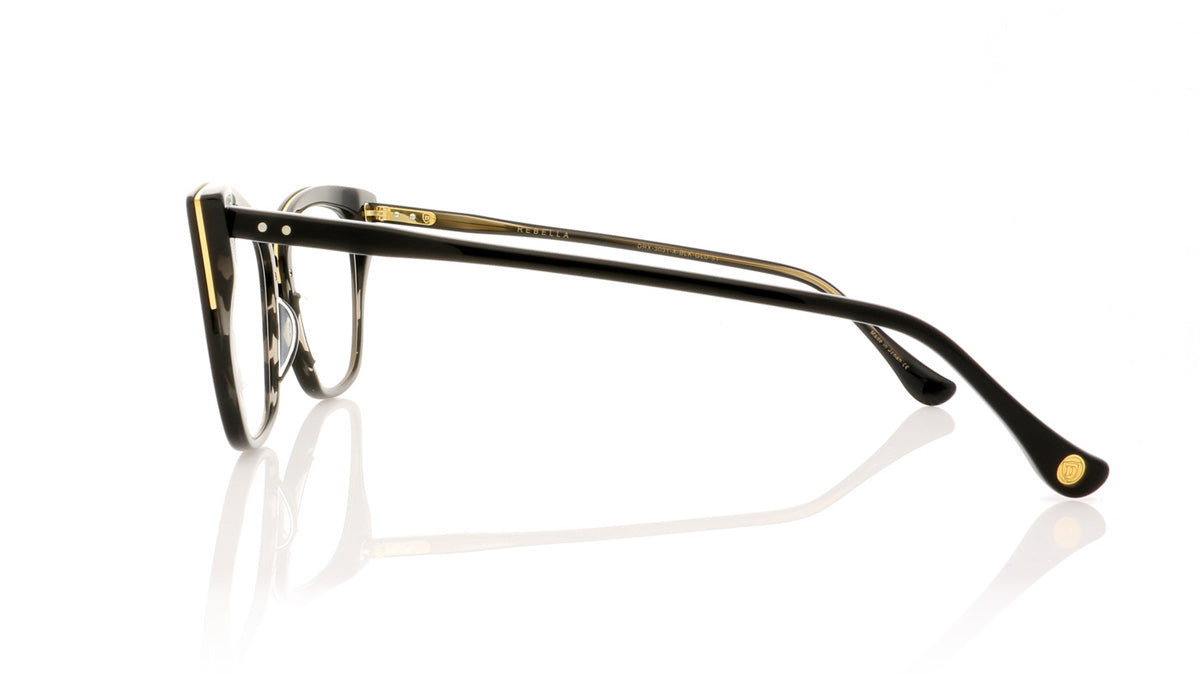 DITA Rebella DRX-3031 A Black Gold Glasses - Side