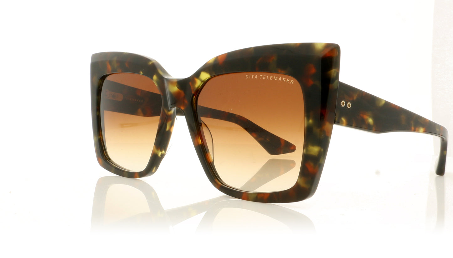 DITA Telemaker DTS704 TRT Tortoise Sunglasses - Angle