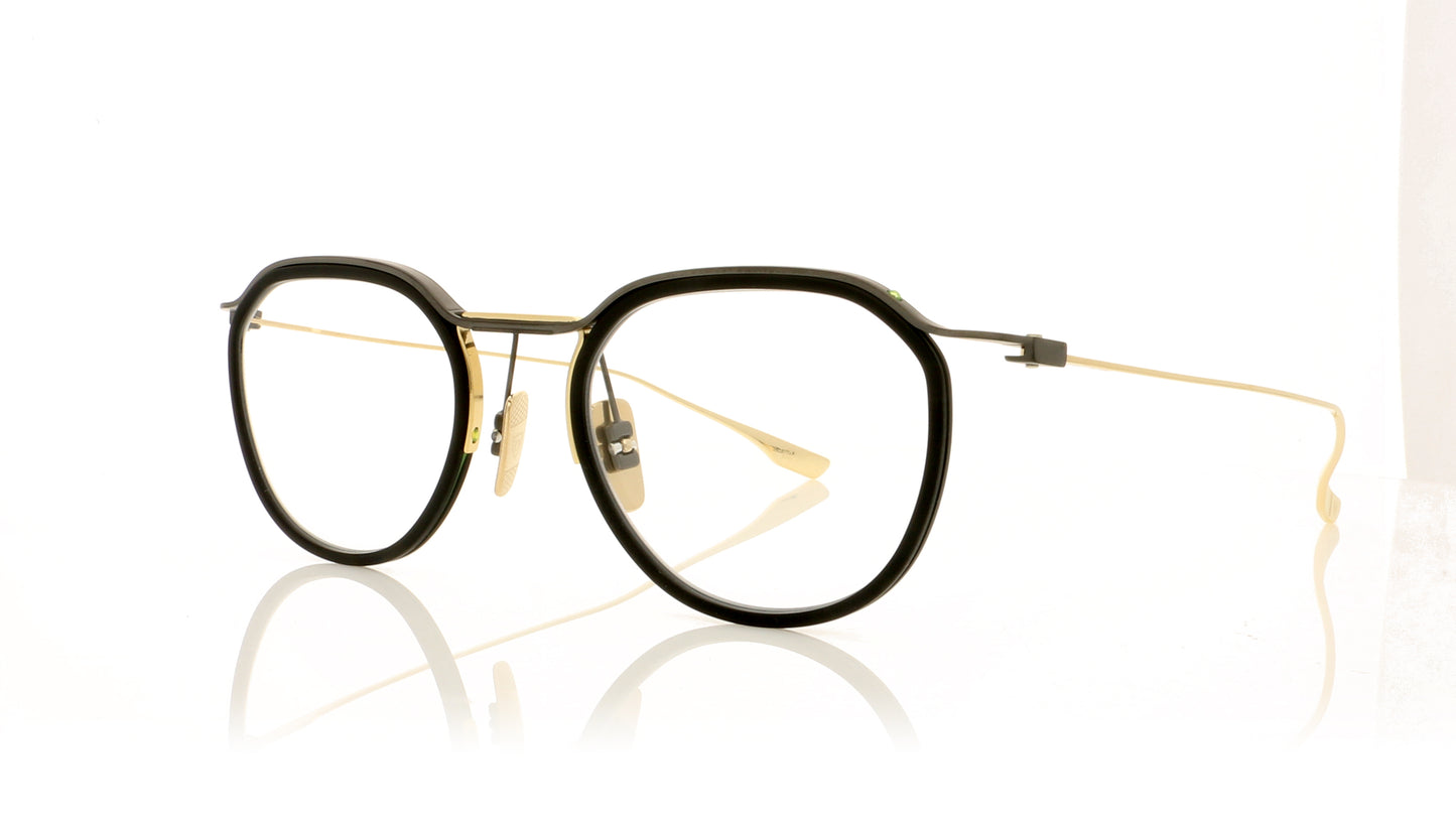 DITA Schema-Two DTX131 2 BlackIronGold Glasses - Angle