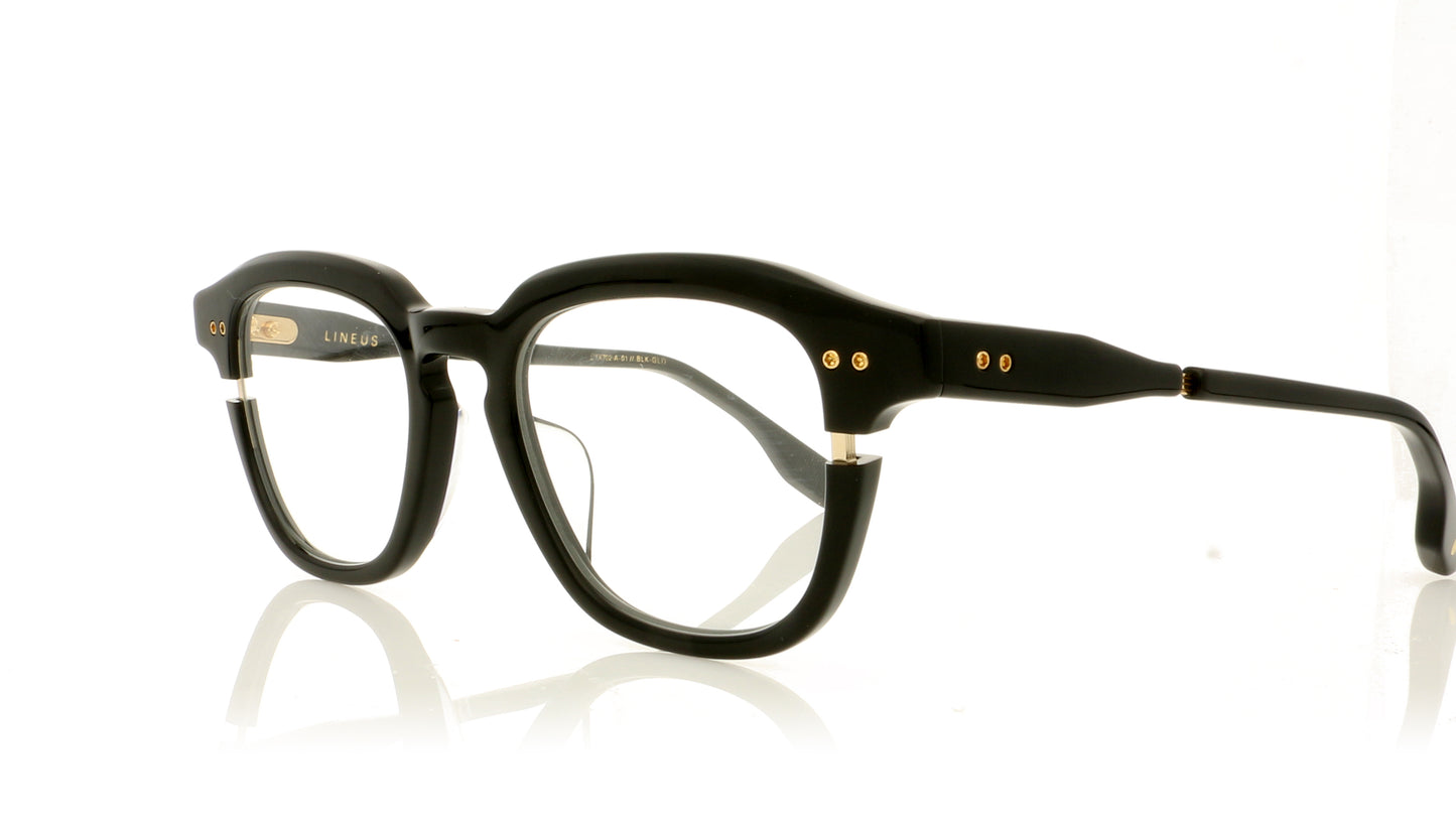 DITA Lineus DTX702 BLK Black Glasses - Angle