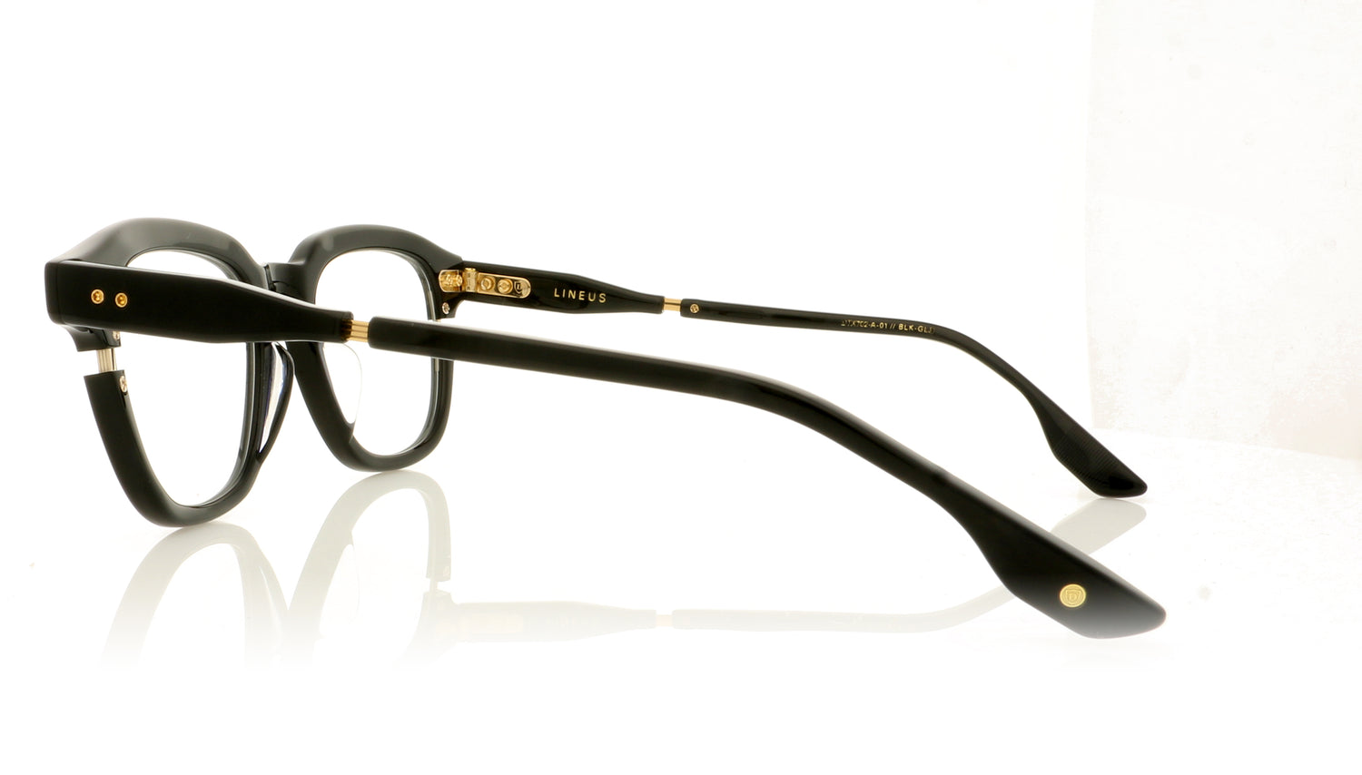 DITA Lineus DTX702 BLK Black Glasses - Side