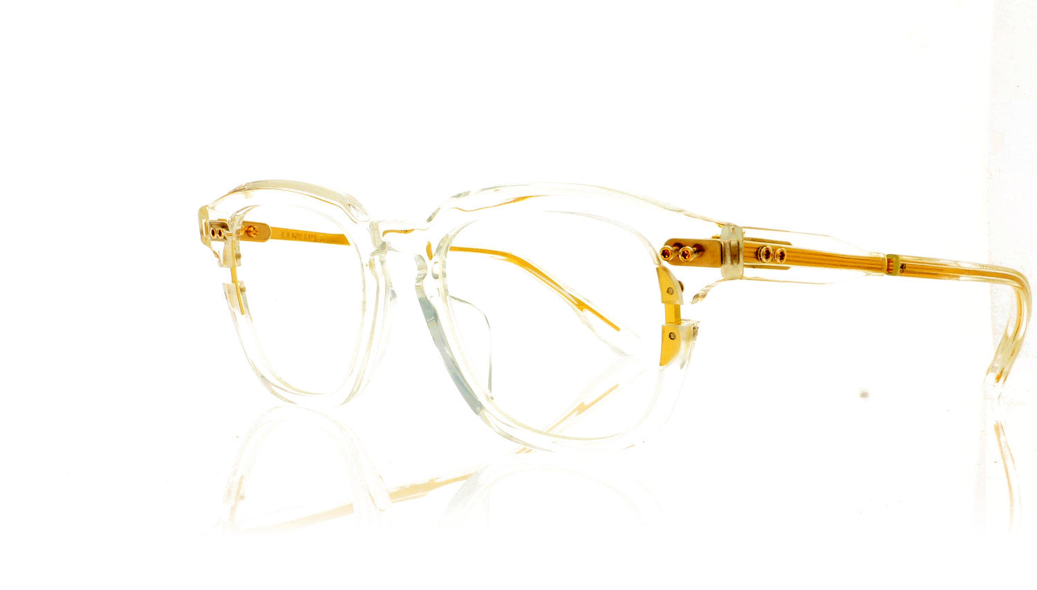 DITA Lineus DTX702 CRY-GLD Crystal-Gold Glasses - Angle