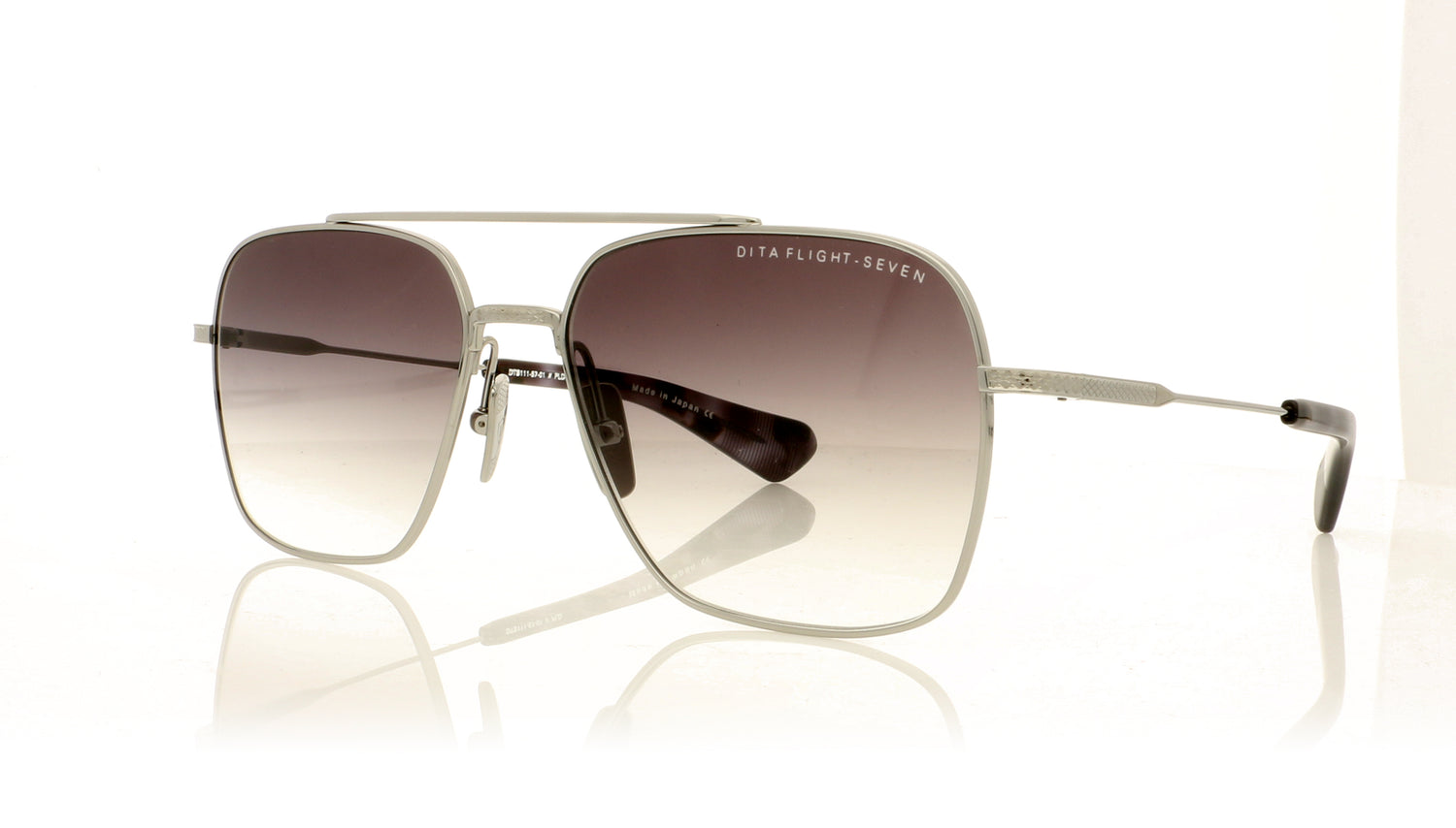 DITA Flight Seven DTS111--57-04 PLD Black Palladium Sunglasses - Angle