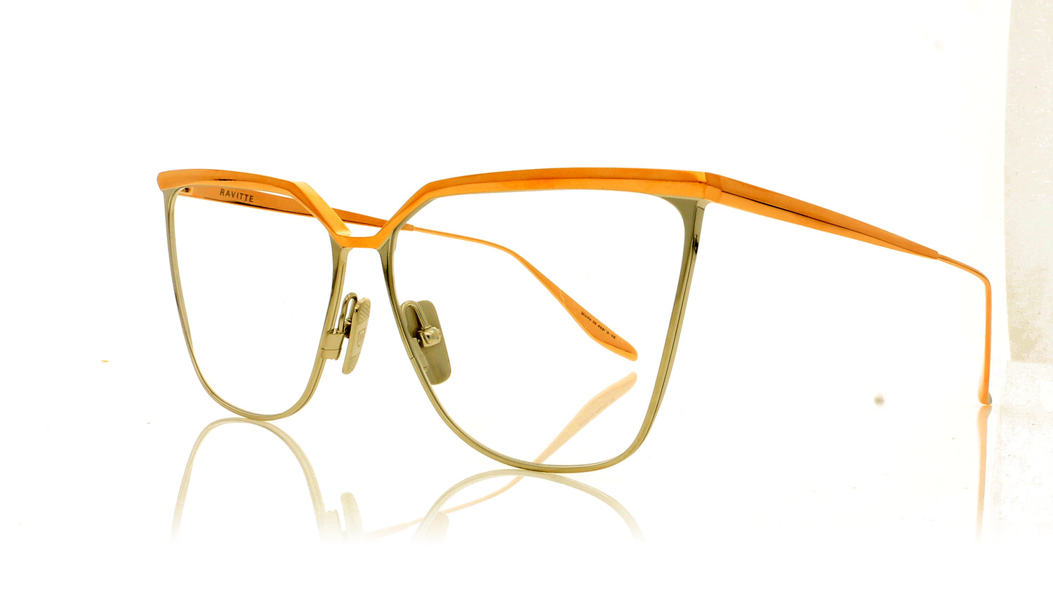 DITA DTX140 Ravitte RG-S Rose Gold-Silver Glasses - Angle