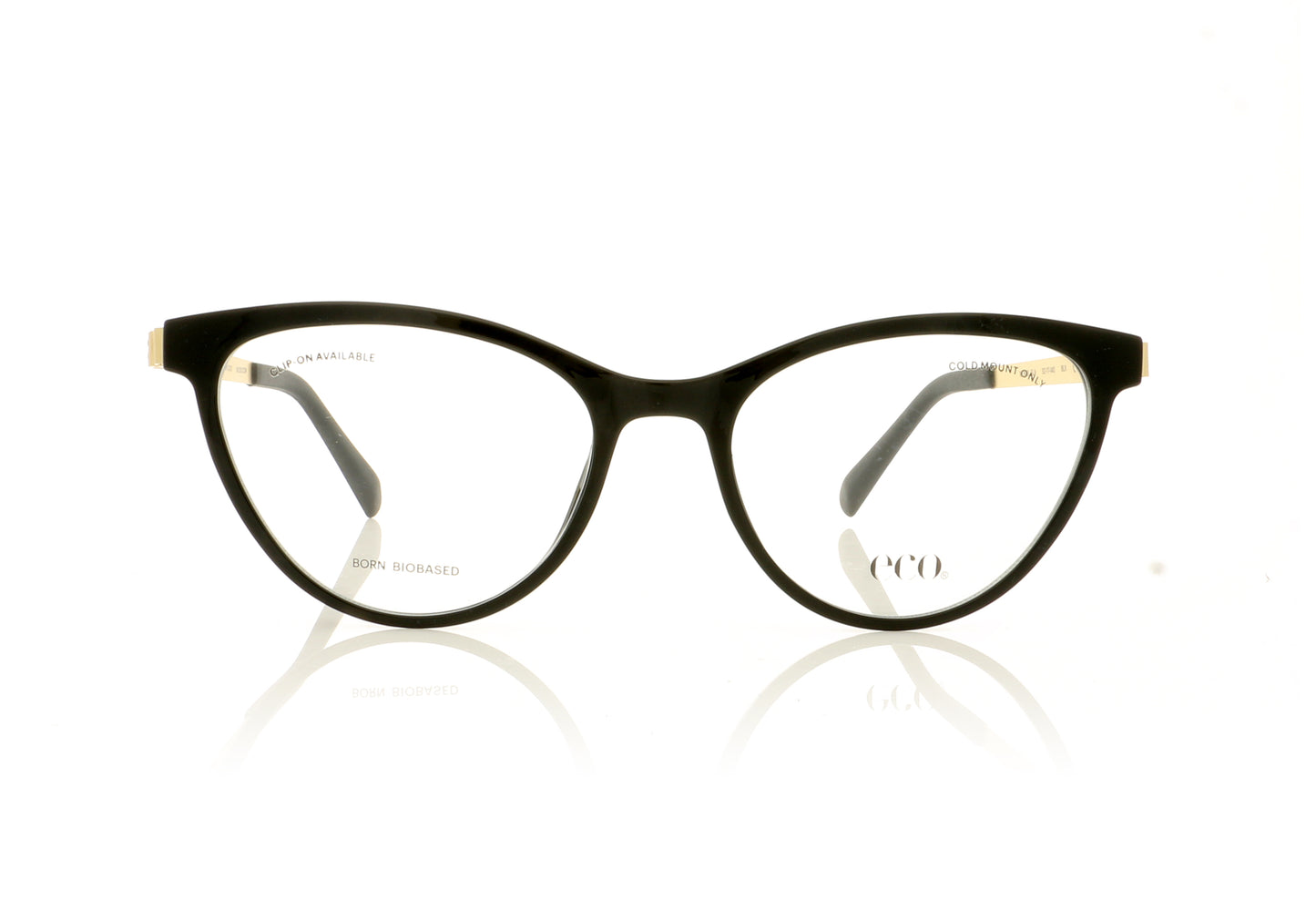 Eco Ela BLK Black Glasses - Front