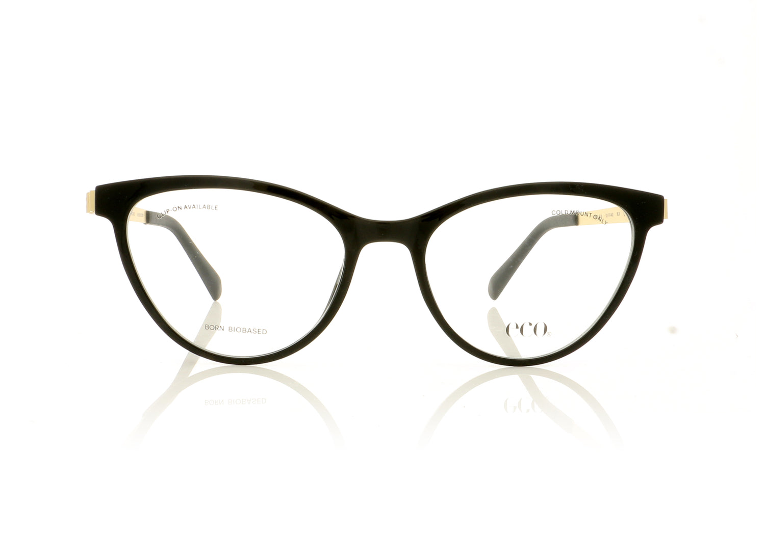 Eco Ela BLK Black Glasses - Front
