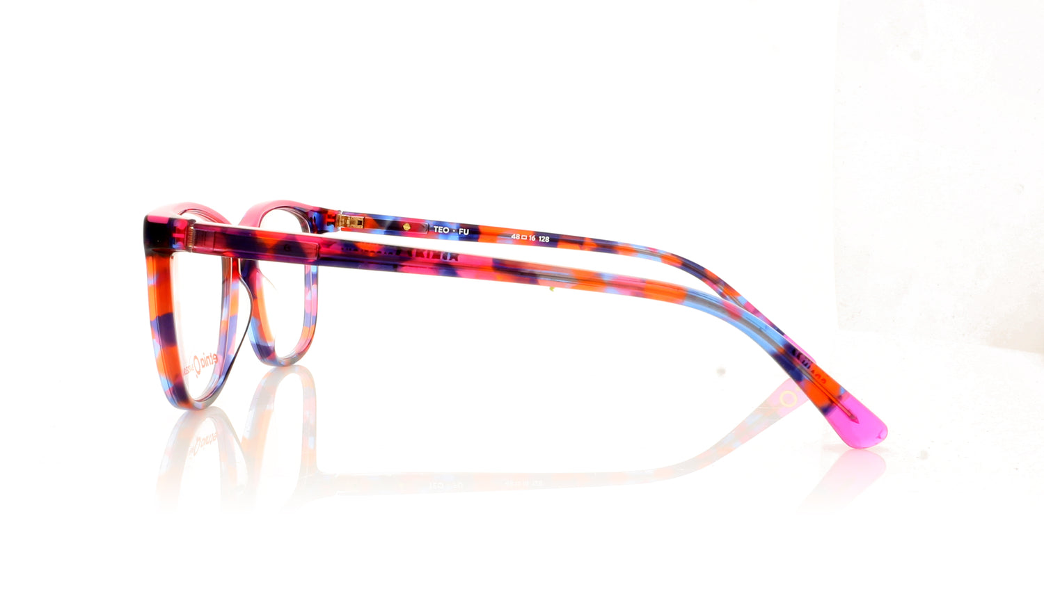 Etnia Barcelona Teo FU Fuschia Glasses - Side