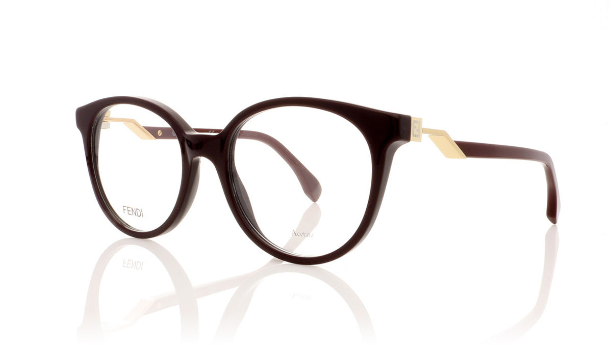 Fendi FF0202 5BR Plum Glasses - Angle