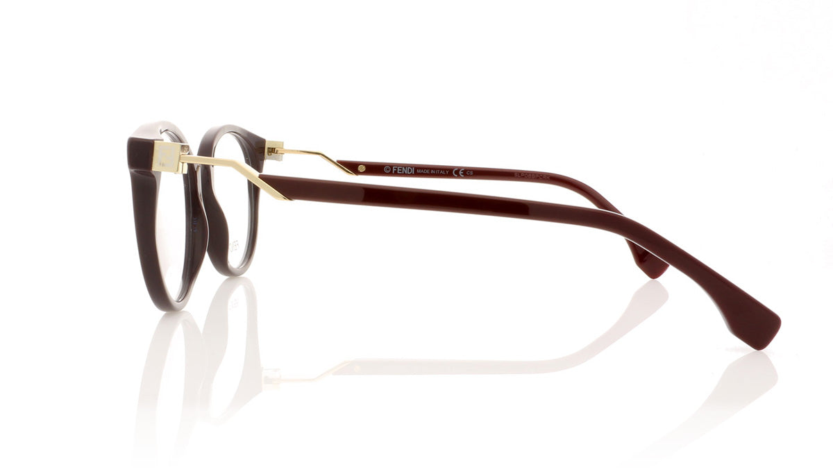 Fendi FF0202 5BR Plum Glasses - Side