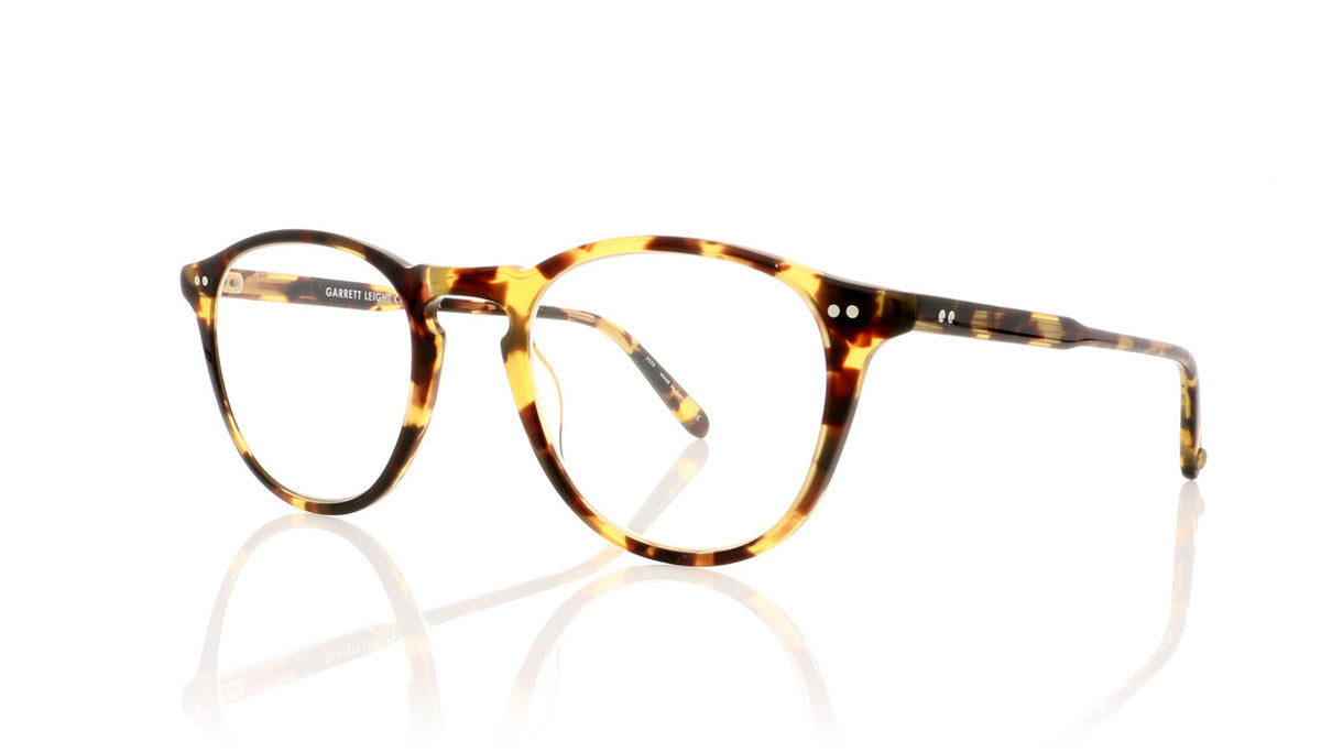 Garrett Leight Hampton 1001 DKT Dark Tortoise Glasses - Angle