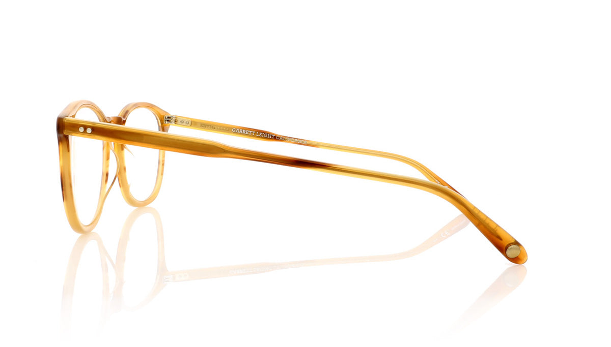 Garrett Leight Kinney 1007 BTF Blonde Tortoise Fade Glasses - Side